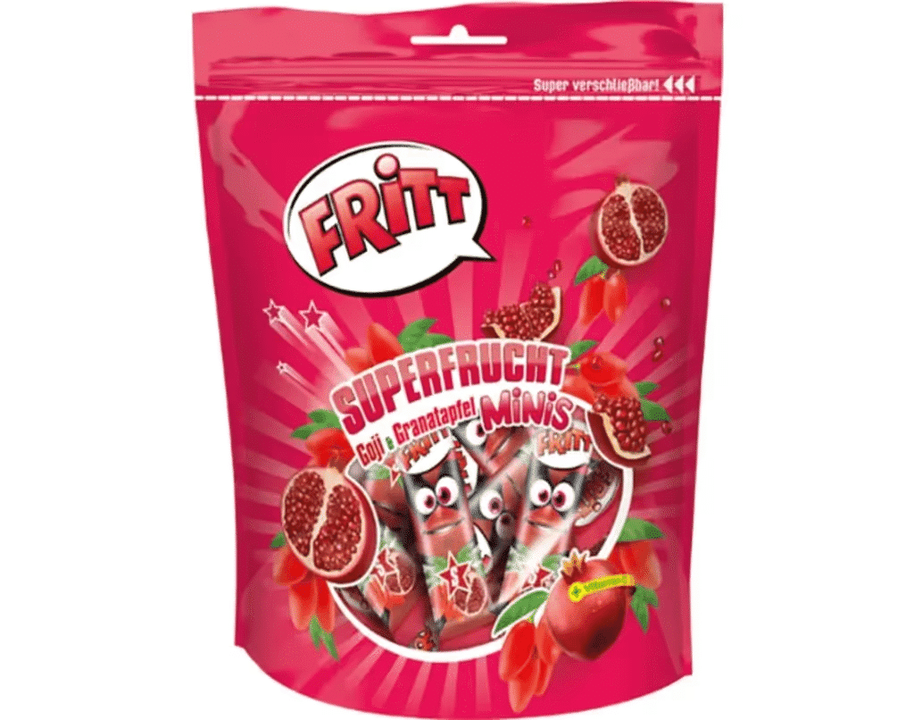 Caramelos De Fruta Goji E Romã 100G - FRITT