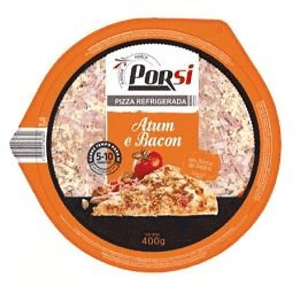 Pizza fresca de atum e bacon - PORSI