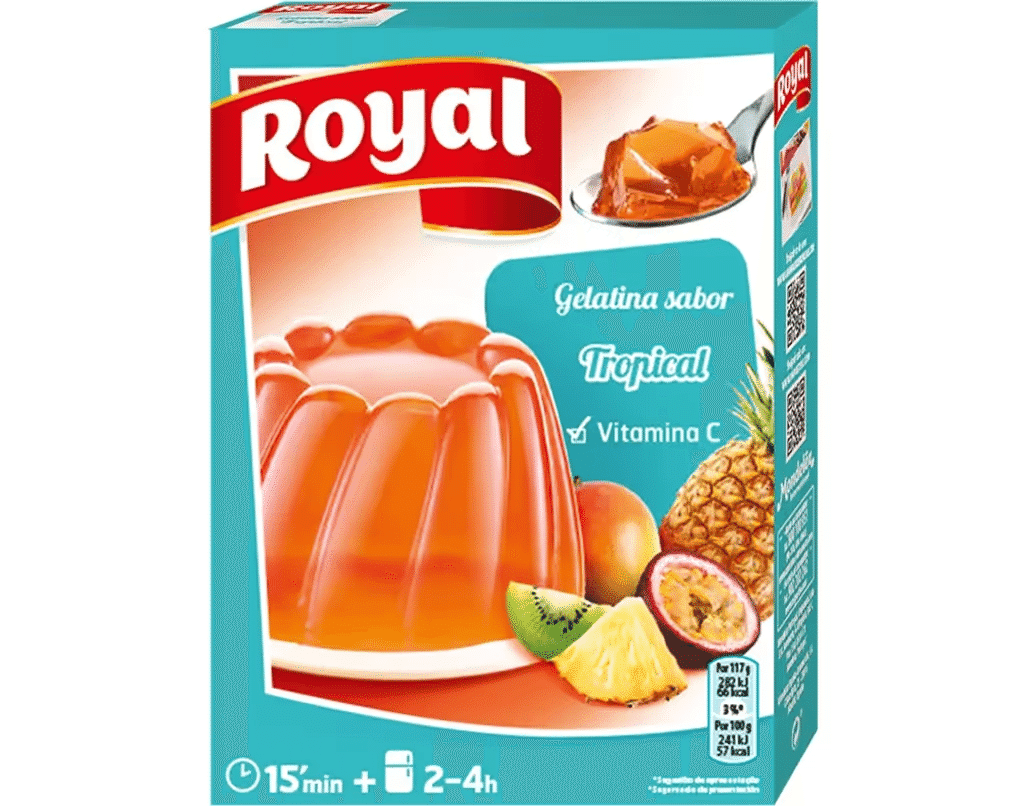 Gelatina Econ Frutos Tropicais 2X85 G - ROYAL