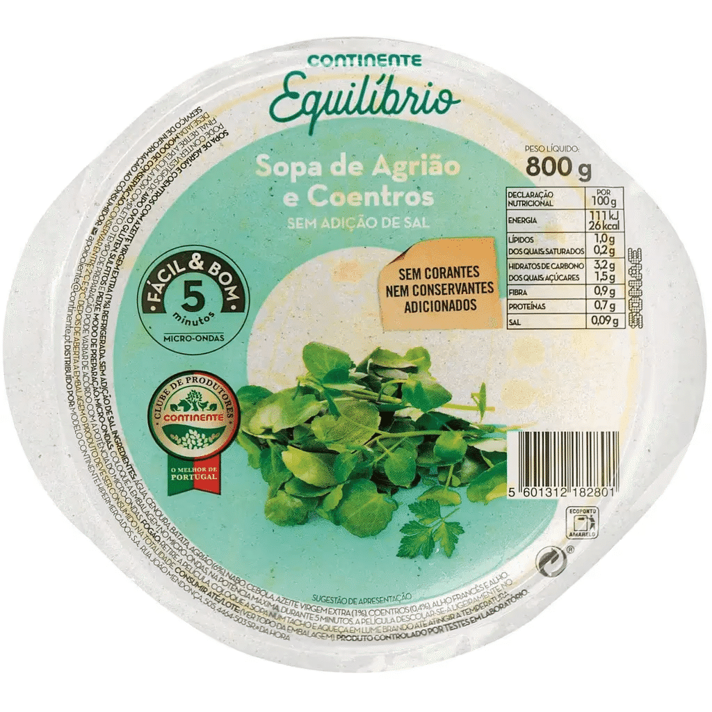 Sopa de Agrião e Coentros - CONTINENTE EQUILÍBRIO FÁCIL & BOM