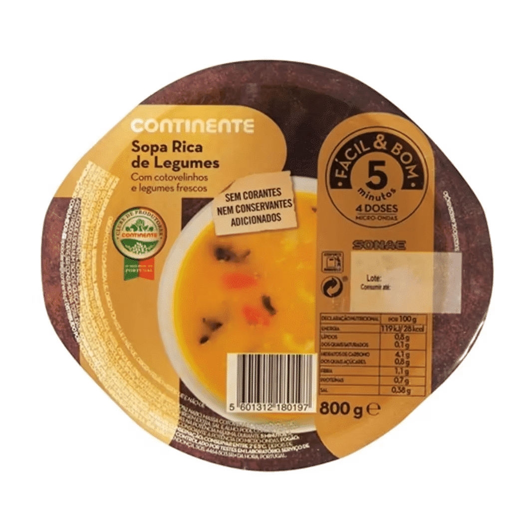 Sopa Rica de Legumes - CONTINENTE SELEÇÃO FÁCIL & BOM
