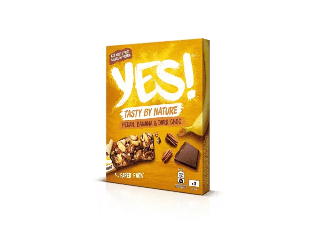 Snack de Noz pecan e Banana Multipack - YES!