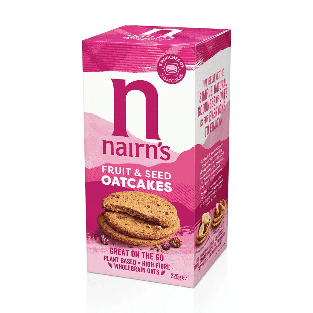 Bolachas Oatcakes Frutas e sementes On the Go - NAIRN'S