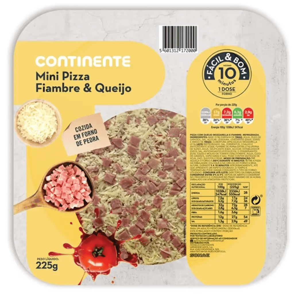 Pizzas Mini Fiambre e Queijo - CONTINENTE FÁCIL & BOM