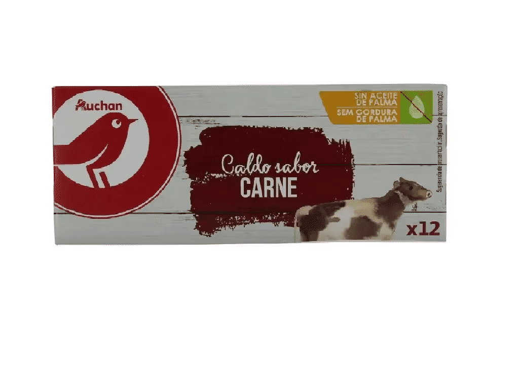Caldo Carne 12 Cubos 120g - AUCHAN