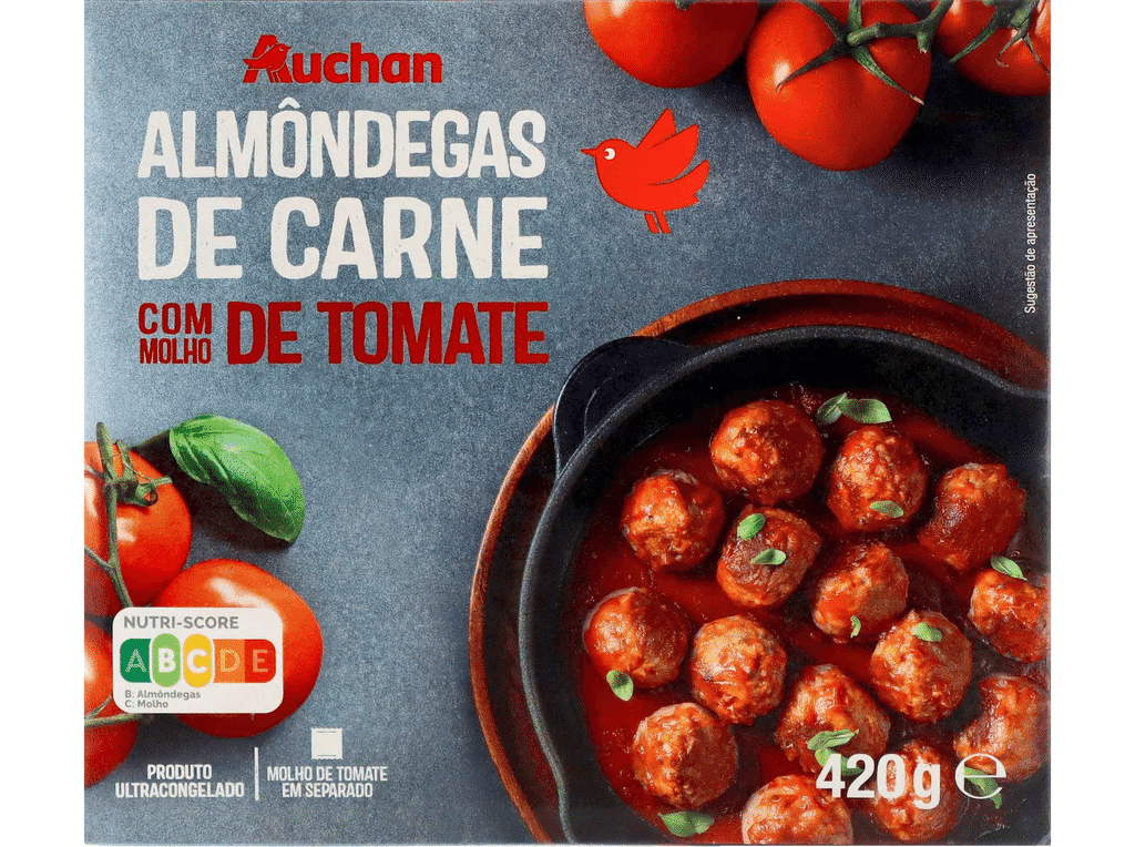 Almôndegas 60% Bovino Com Molho Tomate 420g - AUCHAN