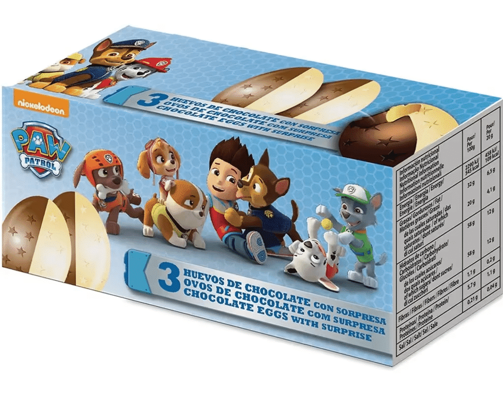 Ovos Chocolate Patrulha Pata 3X20 G - DOLCI PRECIOZI