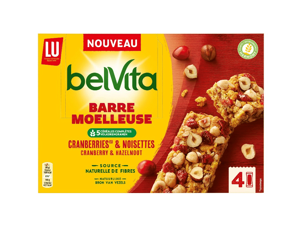Barras Arandos E Avelãs 160g - BELVITA
