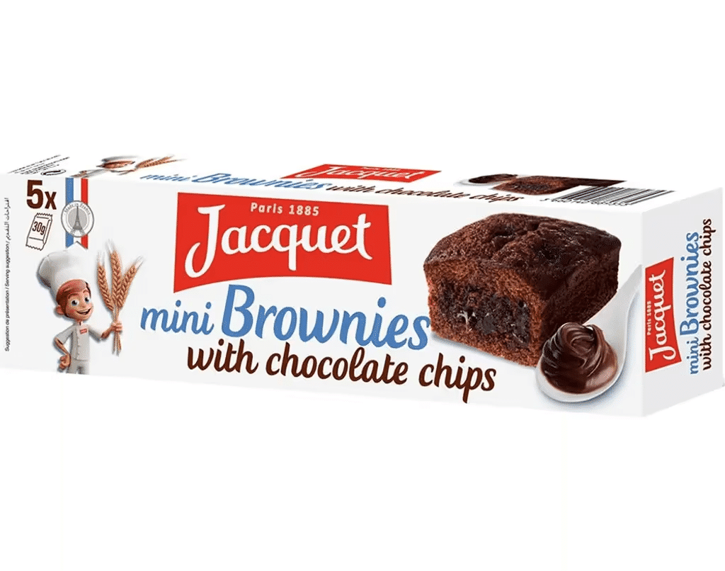 Mini Brownies Pepitas Chocolate 5X30 G - JACQUET
