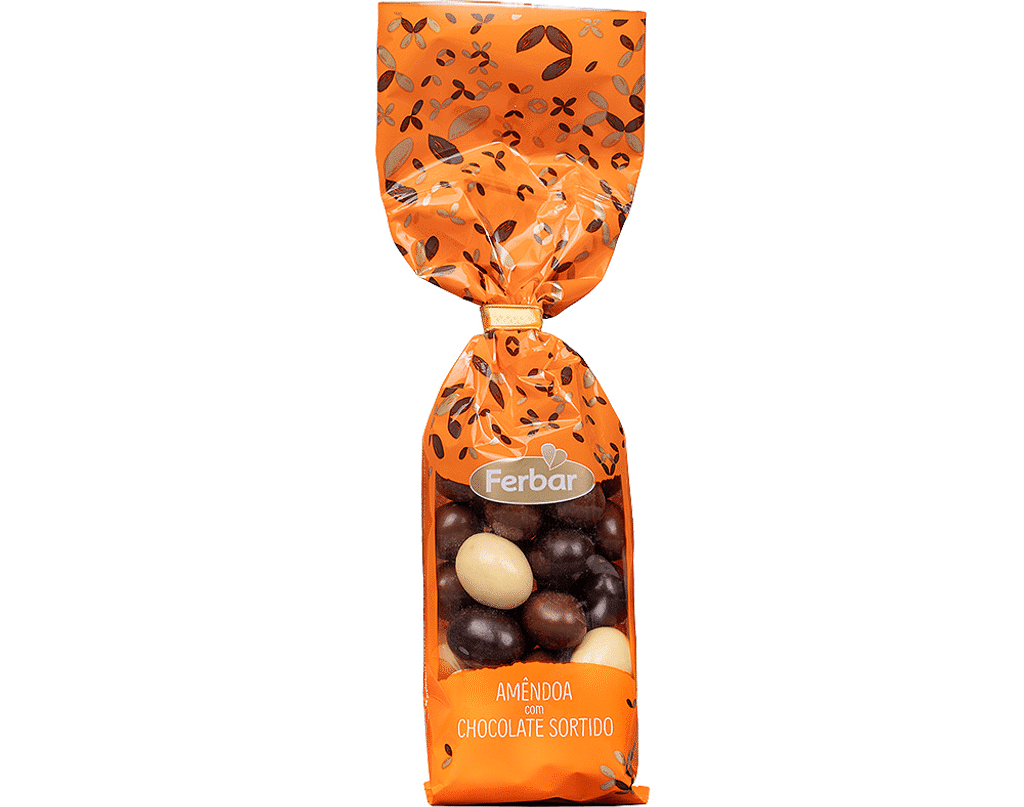Amêndoa Chocolate Sortido 160g - FERBAR