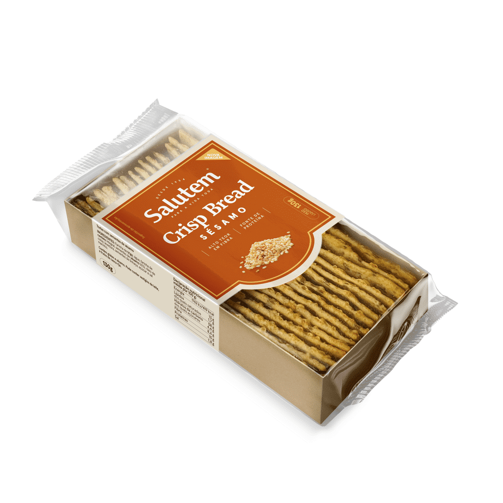 Bolacha Crisp Bread Sésamo - SALUTEM