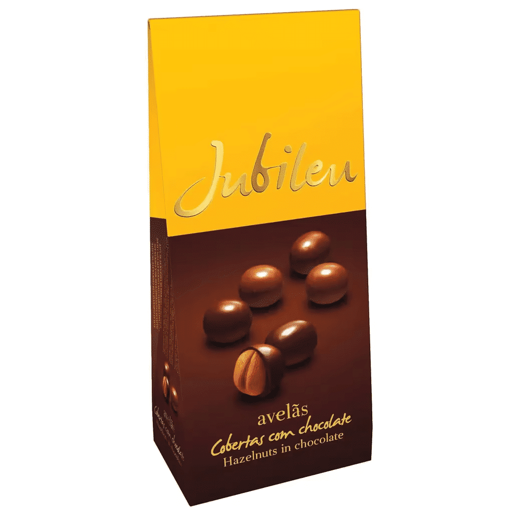 Avelãs Cobertas com Chocolate de Leite - JUBILEU
