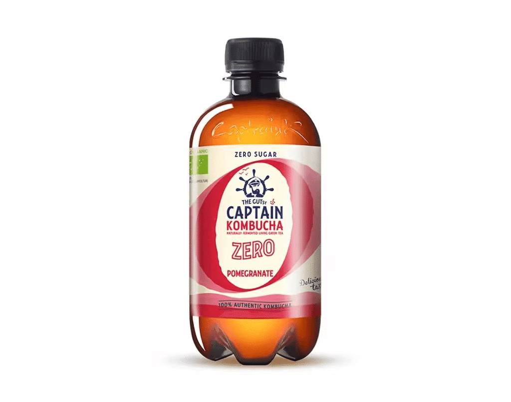 Chá Fermentado Romã Zero Bio 400 Ml - CAPT. KOMBUCHA