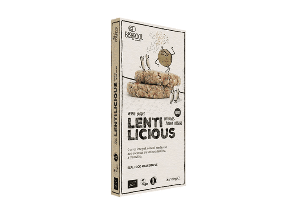 Hambúrguer Lentilhas Arroz Integral Bio 200 G - BEATROOT