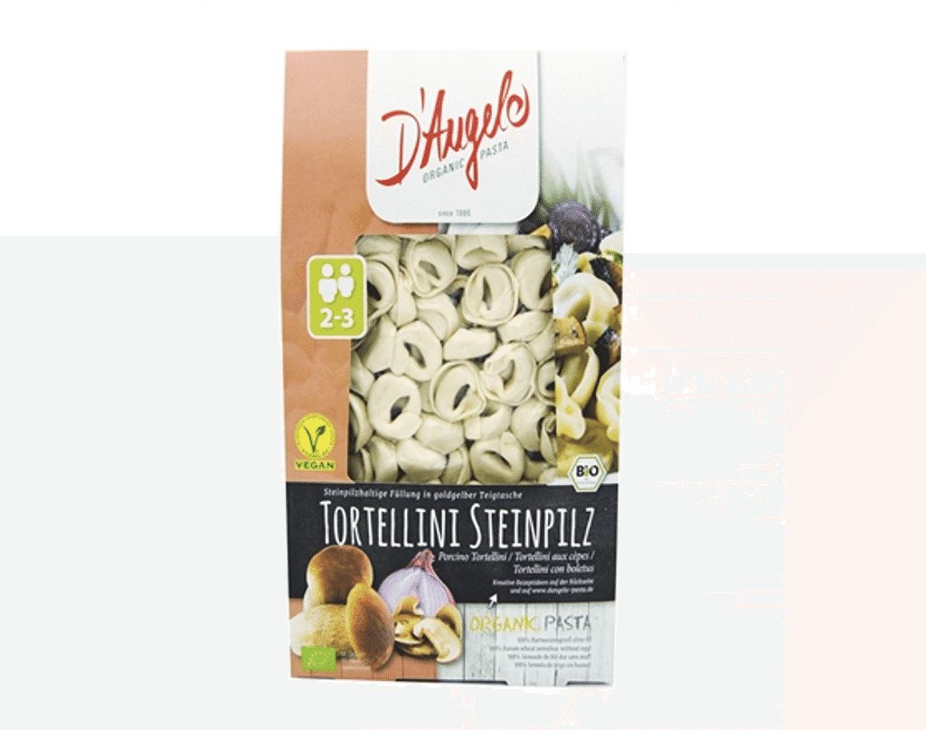Tortellini Cogumelos Porcini Bio 250g - D`ANGELO