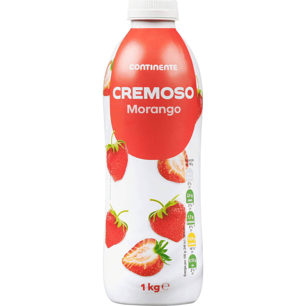 Iogurte Líquido Cremoso Morango - CONTINENTE