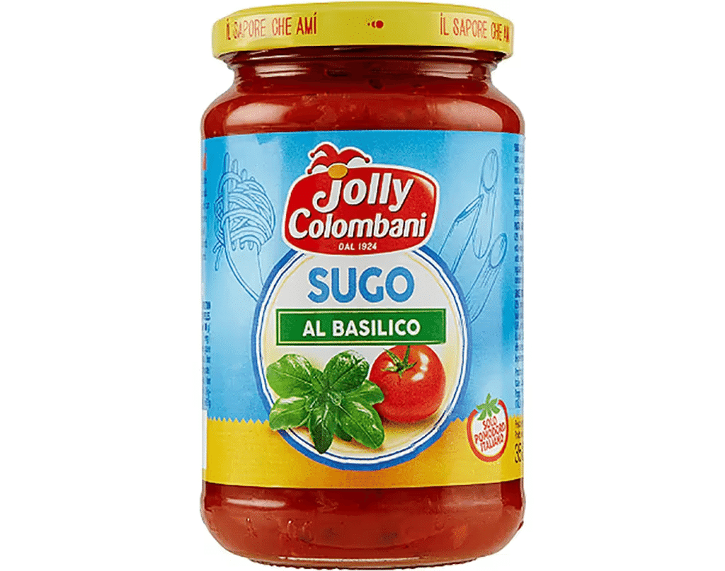 Molho Para Massas Basilico 350g - JOLLY COLOMBANI