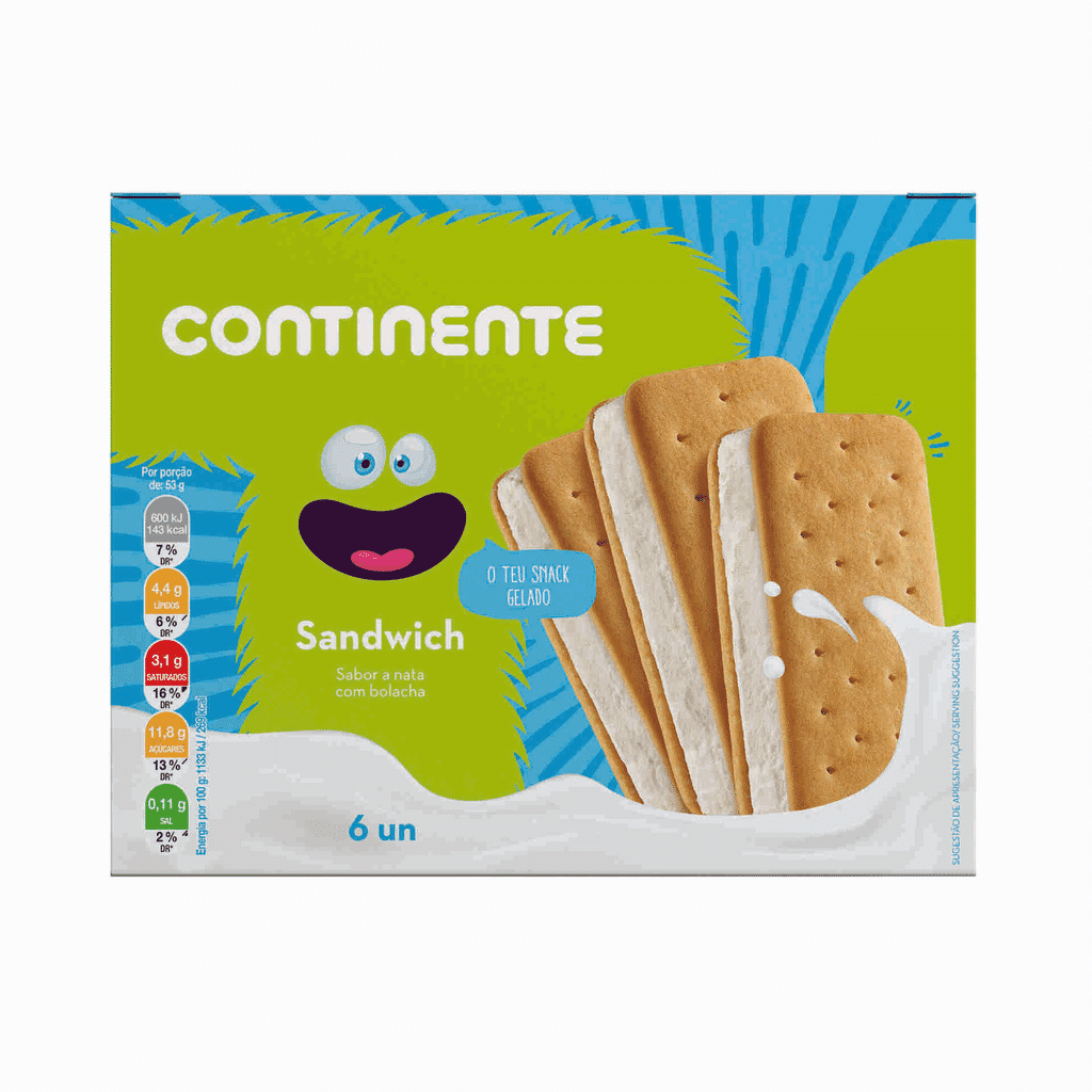 Gelado Sandwich - CONTINENTE