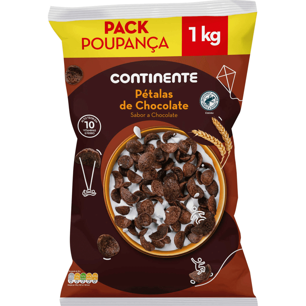 Cereais Pétalas de Chocolate Pack Poupança - CONTINENTE