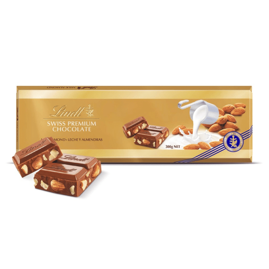 Tablete de Chocolate de Leite Gold e Amêndoa - LINDT