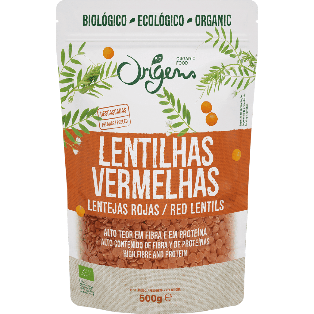 Lentilhas Vermelhas sem Casca - ORIGENS BIO