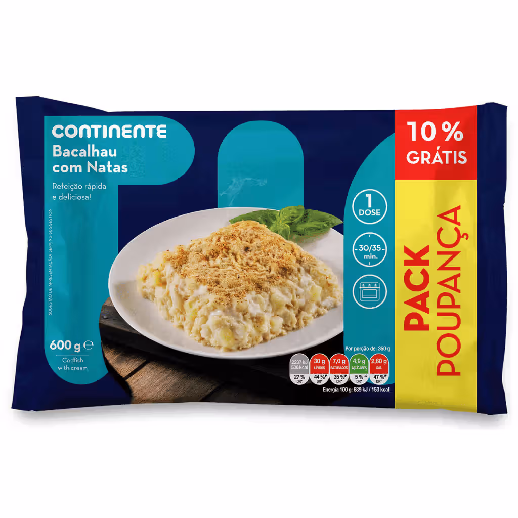 Bacalhau com Natas Pack Poupança - CONTINENTE