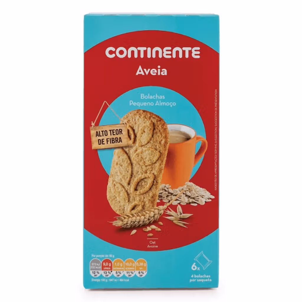 Bolachas Pequeno Almoço Aveia - CONTINENTE