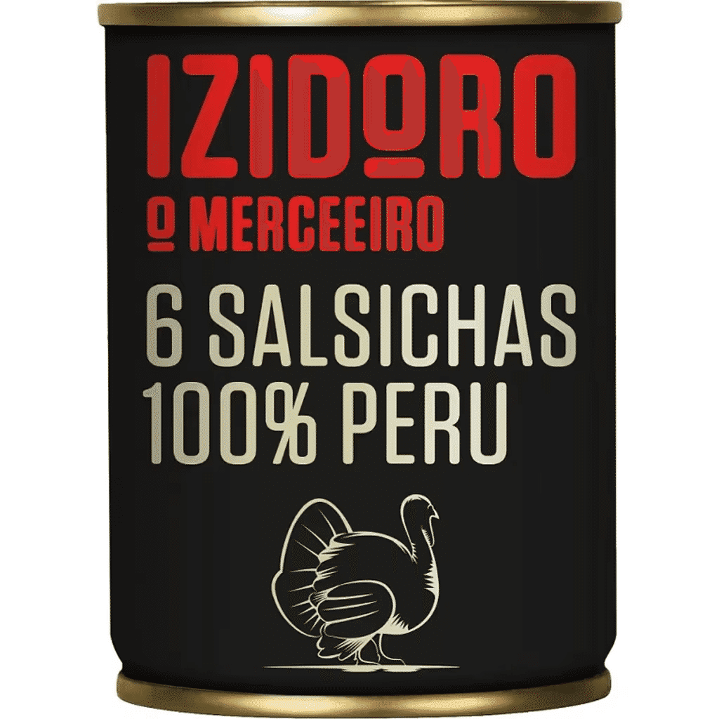 Salsichas de Peru 100% sem Glúten Lata 6 un - IZIDORO