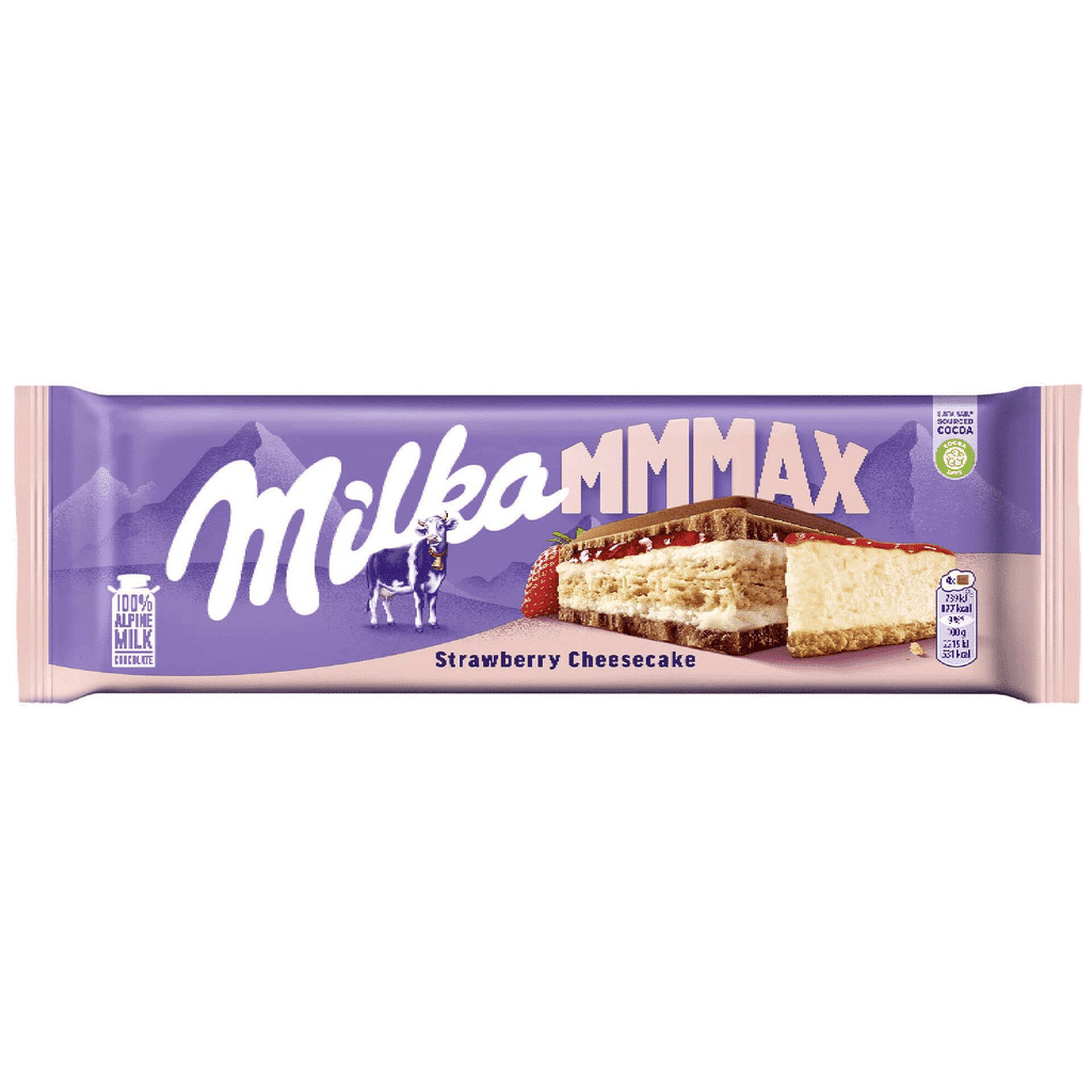 Tablete de Chocolate com Cheesecake de Morango - MILKA