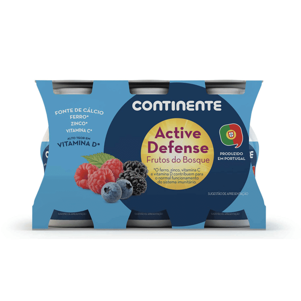 Iogurte Líquido Active Defense Frutos do Bosque - CONTINENTE