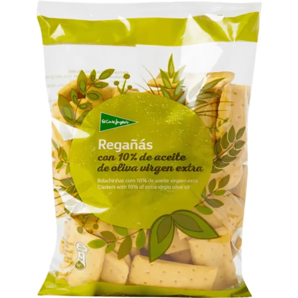 Gressinos de Àgua e Sal em Azeite Virgem Extra embalagem 180 g - EL CORTE INGLÉS