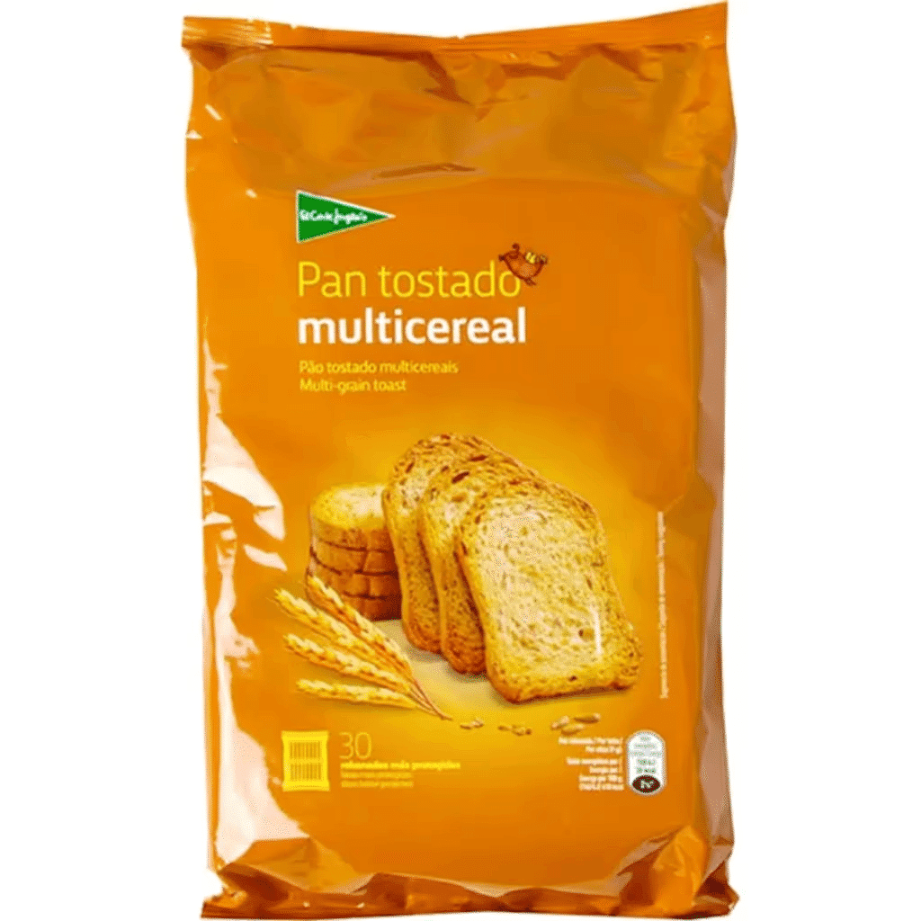 Pão Tostado Multicereais embalagem 270 g - EL CORTE INGLÉS
