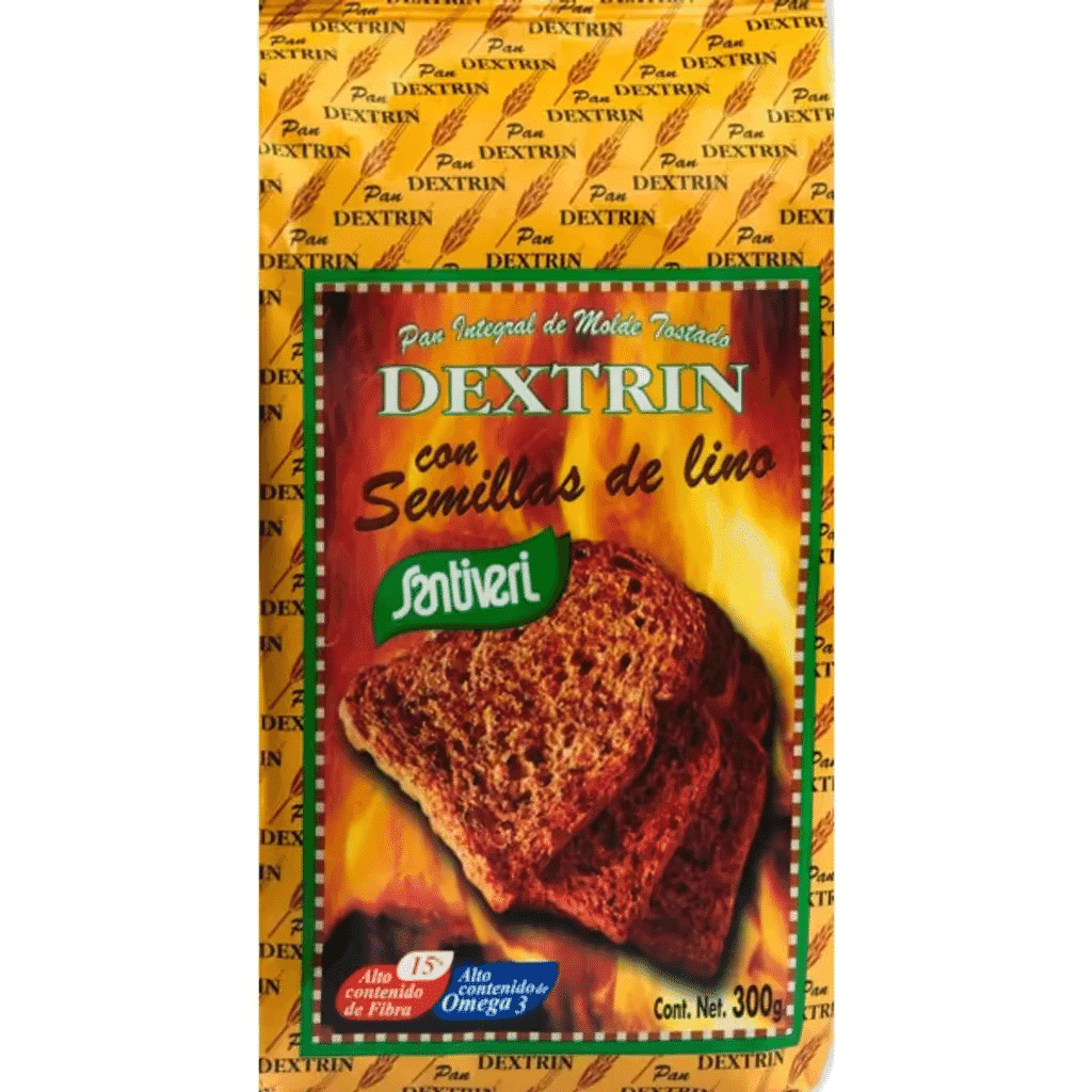 Pão Dextrin com Sementes de Linhó embalagem 300 g - SANTIVERI