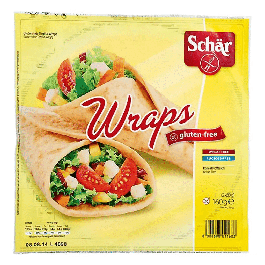 Wrap 2 x 80 g sem Glúten embalagem 160 g - SCHAR