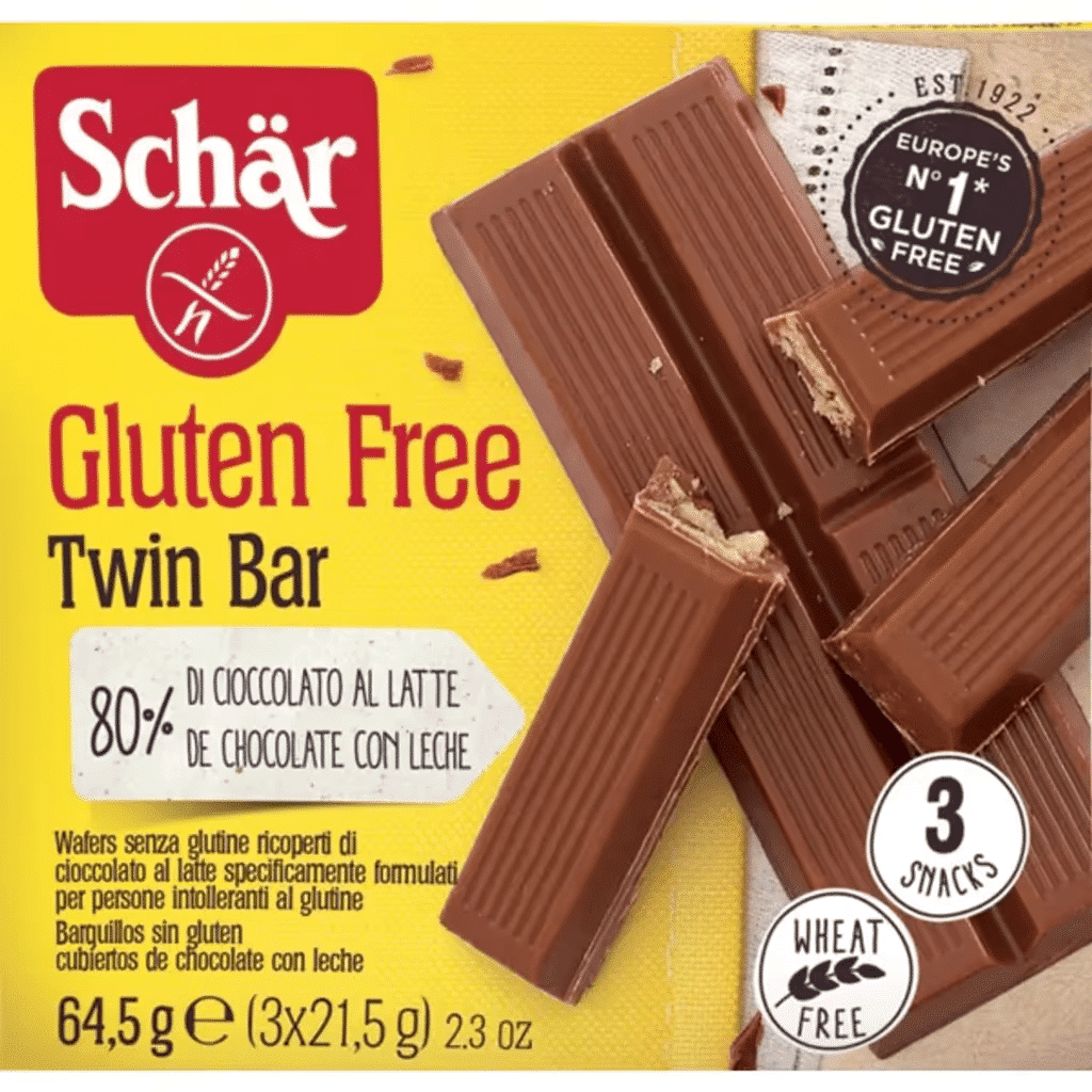 Snack de Chocolate de Leite sem Glúten embalagem 64,5 g - SCHAR