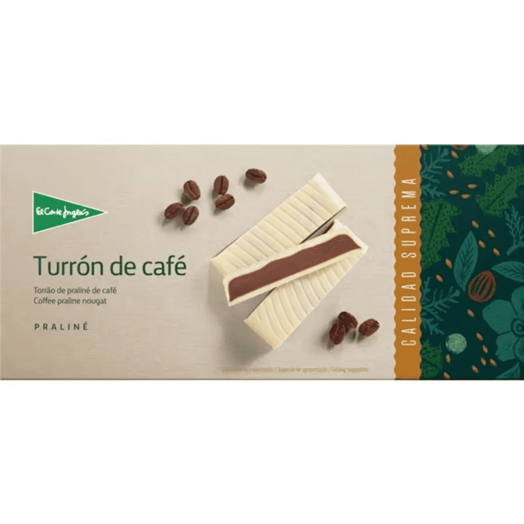 Torrão Praliné de Café sem Glúten embalagem 250 g - EL CORTE INGLÉS
