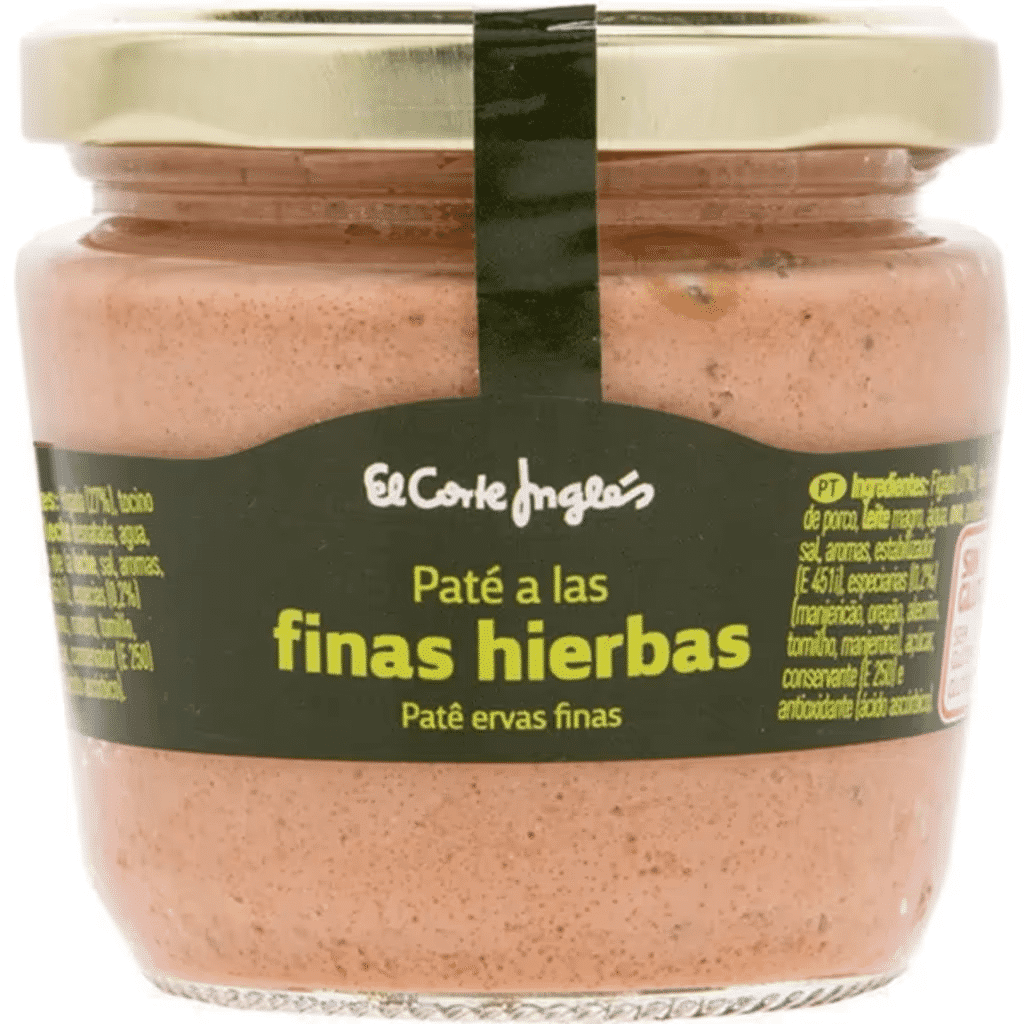 Paté com Ervas Finas sem Glúten frasco 160 g - EL CORTE INGLÉS