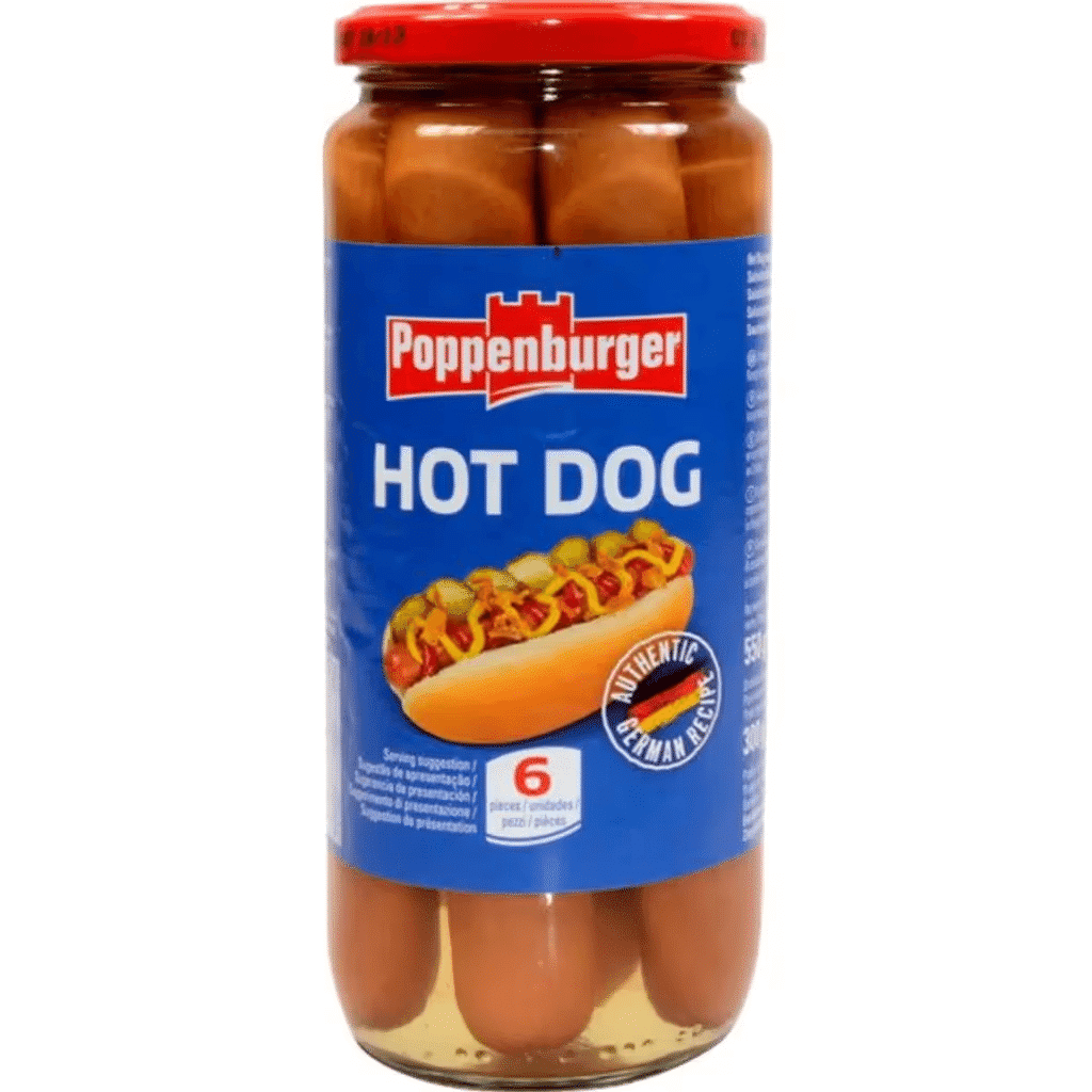 Salsichas Hot Dog frasco 300 g - POPPENBURGER