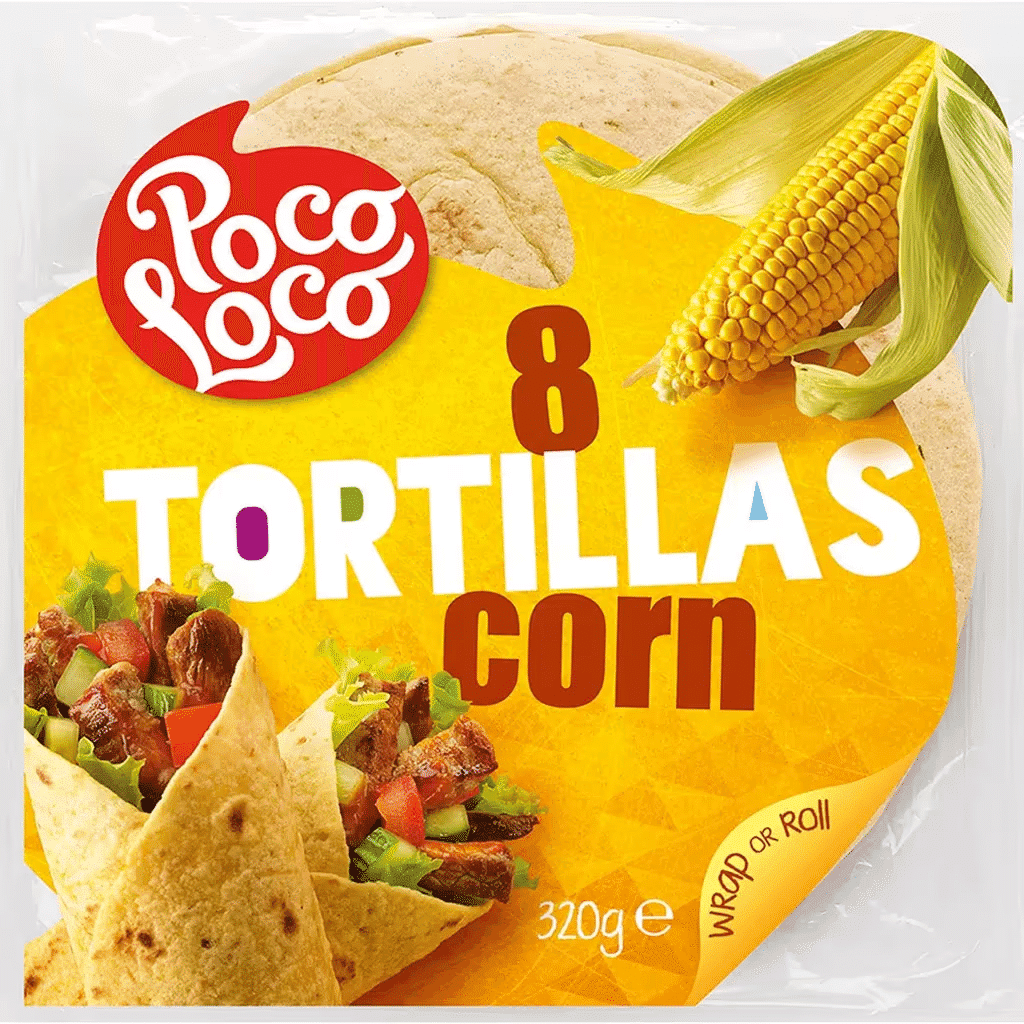 Tortilhas de Milho Pack 8 embalagem 320 g - POCO LOCO