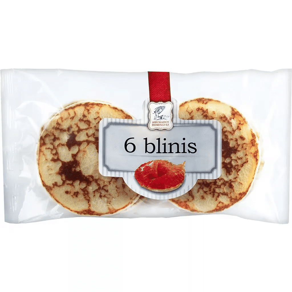 Blinis 6 Unidades embalagem 162 g - AHUMADOS DOMINGUEZ