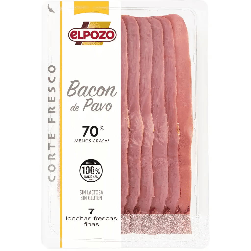 Bacon de Peru -70% Gordura em Fatias sem Lactose e sem Glúten embalagem 150 g - ELPOZO