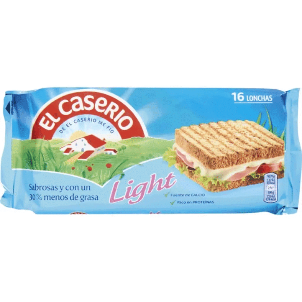 Queijo Fundido Light -30% Gordura em Fatias embalagem 300 g - EL CASERIO
