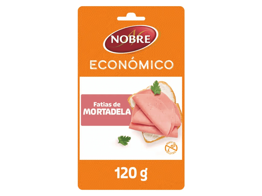 Mortadela Fatiada 120gr - NOBRE