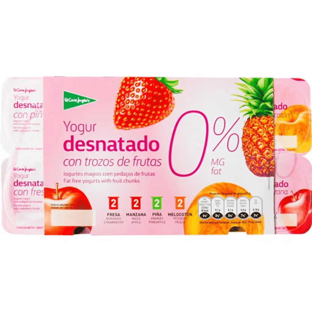 Iogurte Aroma Mix Sabores Pack 8 embalagem 125 g - EL CORTE INGLÉS