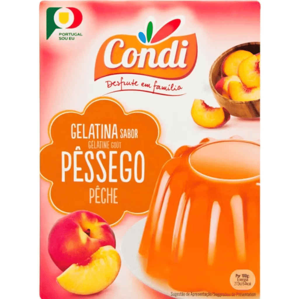 Gelatina de Pêssego embalagem 170 g - CONDI