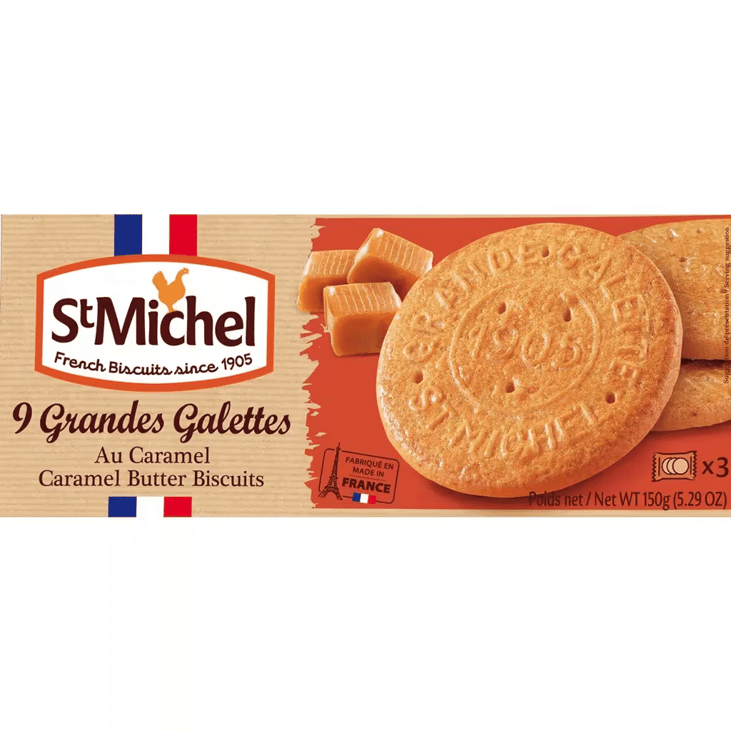 St. Michel Bolachas de Manteiga e Caramelo embalagem 150 g - ST.MICHEL