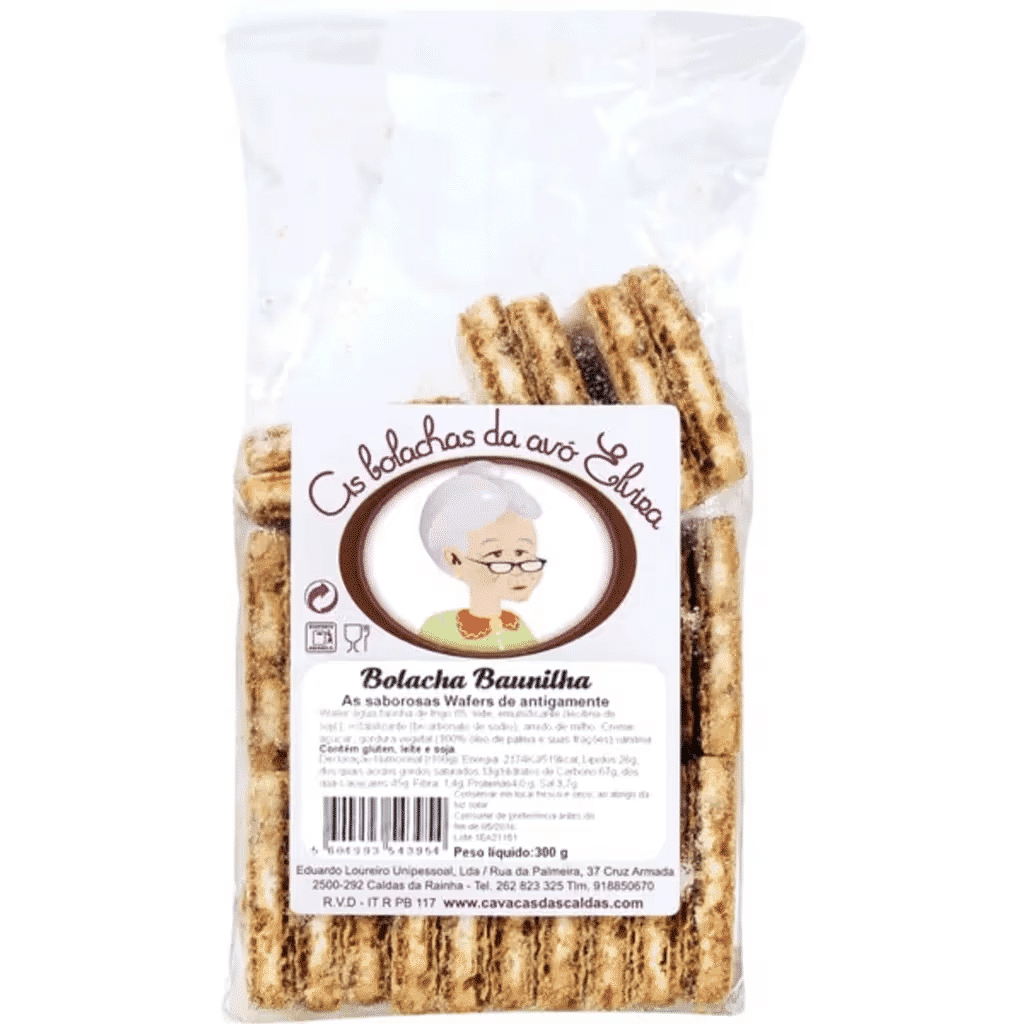 Bolachas Wafer de Baunilha embalagem 300 g - CAVACAS DAS CALDAS