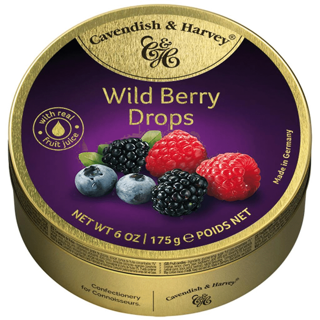 Rebuçados de frutos silvestres, 175g - CAV HARVEY
