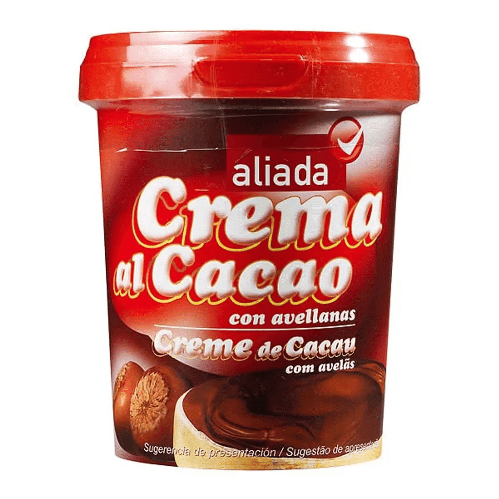 Creme para Barrar de Cacau com Avelãs 1 Sabor embalagem 500 g - ALIADA