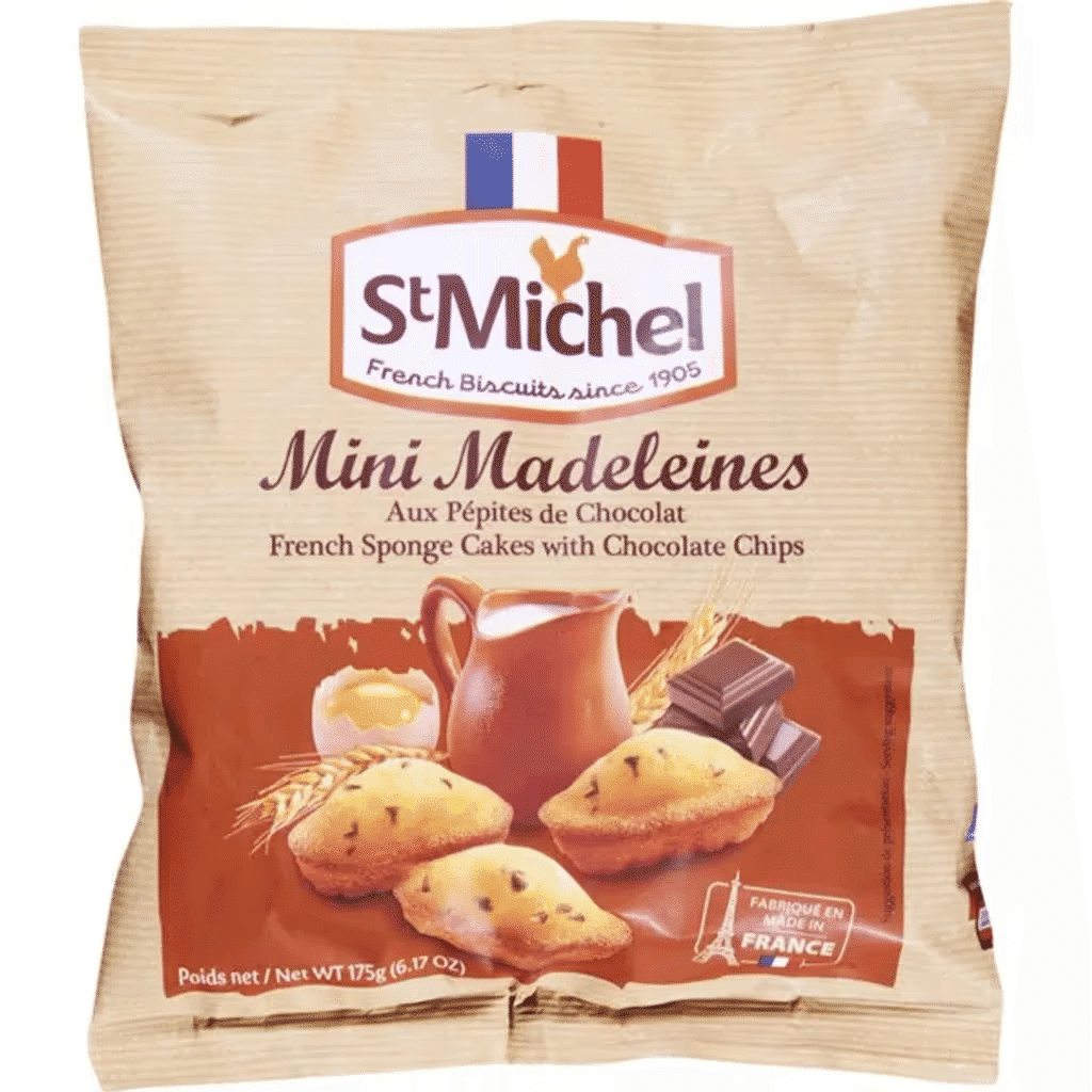 St. Michel Mini Madalenas com Pepitas de Chocolate embalagem 175 g - ST.MICHEL